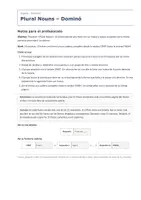 Vista previa - Juegos / Gamificación - Plural Nouns – Dominó de inglés 1º ESO - página 1