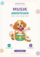 Vorschau - Arbeitsblätter - Musik-Abenteuer – 24 Karten & 6 Arbeitsblätter - Deckblatt