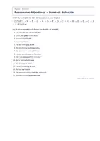 Vista previa - Juegos / Gamificación - Possessive Adjectives – Dominó de inglés 1º ESO - página 3