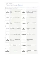 Vista previa - Juegos / Gamificación - Present Continuous – Dominó de inglés 1º ESO - página 2