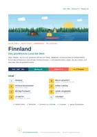 Vorschau - Unterrichtsreihen - Finnland DaZ: Lesetext, Lernwörter & Artikel - Deckblatt