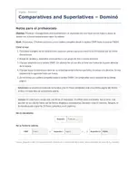 Vista previa - Juegos / Gamificación - Comparatives and Superlatives – Dominó de inglés 2º ESO - página 1