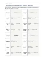 Vista previa - Juegos / Gamificación - Countable and Uncountable Nouns – Dominó de inglés 2º ESO - página 2