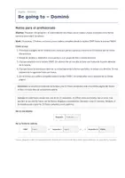 Vista previa - Juegos / Gamificación - Be going to – Dominó de inglés 2º ESO - página 1