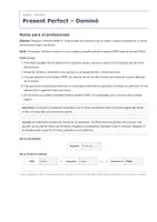 Vista previa - Juegos / Gamificación - Present Perfect – Dominó de inglés 2º ESO - página 1