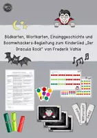 Vorschau - Spiele - Bildkarten, Einsinggeschichte und Boomwhackerbegleitung zum "Dracula Rock" - Deckblatt