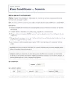 Vista previa - Juegos / Gamificación - Zero Conditional – Dominó de inglés 3º ESO - página 1