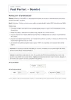 Vista previa - Juegos / Gamificación - Past Perfect – Dominó de inglés 3º ESO - página 1