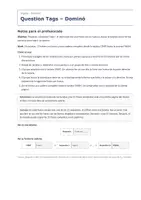 Vista previa - Juegos / Gamificación - Question Tags – Dominó de inglés 3º ESO - página 1