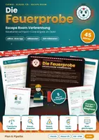 Vorschau - Arbeitsblätter - Die Feuerprobe: Escape Room Verbrennung Chemie Klasse 7/8 - Rätselkarten + digitale Code-Eingabe | Chemische Reaktion, Branddreieck, Löschmittel, Wortgleichungen - Deckblatt