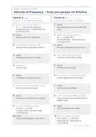 Vista previa - Hojas de trabajo - Adverbs of Frequency – Fichas por parejas de inglés 1º ESO - página 3