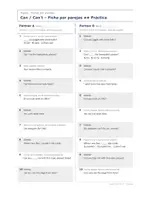 Vista previa - Hojas de trabajo - Can / Can't – Fichas por parejas de inglés 1º ESO - página 3