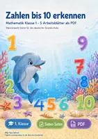 Vorschau - Arbeitsblätter - Mathe-Grundlagen Klasse 1 | Materialpaket | 20 PDFs mit 100 Arbeitsblättern - Seite 1