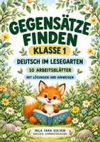 Vorschau - Arbeitsblätter - Gegensätze finden Klasse 1 – Lesegarten | Deutsch Klasse 1 | 10 Arbeitsblätter als PDF - Deckblatt