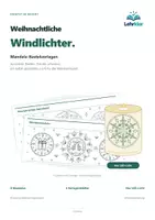 Vorschau - Mal- und Bastelvorlagen - Weihnachtliche Windlichter – Mandala-Bastelvorlagen - Deckblatt