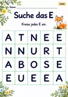 Vorschau - Arbeitsblätter - Buchstaben finden Klasse 1 – Tierfreunde | Deutsch Klasse 1 | 10 Arbeitsblätter als PDF - Seite 3
