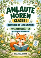 Vorschau - Arbeitsblätter - Anlaute hören Klasse 1 – Tierfreunde | Deutsch Klasse 1 | 10 Arbeitsblätter als PDF - Deckblatt