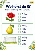 Vorschau - Arbeitsblätter - Laute im Wort finden Klasse 1 – Tierfreunde | Deutsch Klasse 1 | 10 Arbeitsblätter als PDF - Seite 2