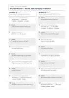 Vista previa - Hojas de trabajo - Fichas por parejas (1 de 3) – Paquete de inglés 1º ESO - página 2