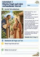 Vorschau - Arbeitsblätter - Elischa und das Öl der Witwe | Religion Klasse 4 Arbeitsblätter | Evangelische Religionslehre | 10 Arbeitsblätter als PDF - Seite 2