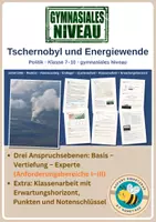 Vorschau - Unterrichtsreihen - Tschernobyl und Energiewende – Politik Klasse 7–10 Gymnasium | mit Klassenarbeit - Deckblatt