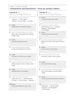 Vista previa - Hojas de trabajo - Comparatives and Superlatives – Fichas por parejas de inglés 2º ESO - página 2