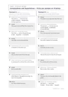 Vista previa - Hojas de trabajo - Comparatives and Superlatives – Fichas por parejas de inglés 2º ESO - página 3
