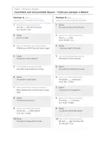 Vista previa - Hojas de trabajo - Countable and Uncountable Nouns – Fichas por parejas de inglés 2º ESO - página 2