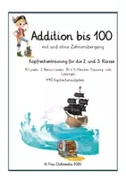 Vorschau - Arbeitsblätter - Addition bis 100 – Kopfrechentraining - Seite 1