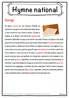 Aperçu - Inclusion - Hymne national – Fiche : texte à trous, compréhension orale et mots mêlés - Page 2