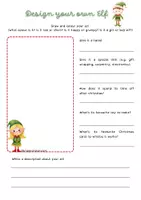 Vista previa - Hojas de trabajo - Christmas Worksheet: Design Your Own Elf! 🎄🧝 - Portada