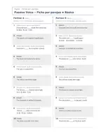 Vista previa - Hojas de trabajo - Passive Voice – Fichas por parejas de inglés 4º ESO - página 2