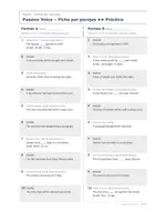 Vista previa - Hojas de trabajo - Passive Voice – Fichas por parejas de inglés 4º ESO - página 3