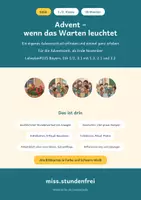Vorschau - Stundenentwürfe - Ethik Klasse 1/2: Advent – Wenn das Warten leuchtet · Doppelstunde (90 Minuten) - Deckblatt