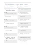 Vista previa - Hojas de trabajo - Reported Questions – Fichas por parejas de inglés 4º ESO - página 2