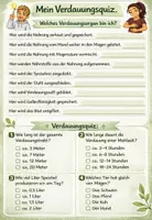 Vorschau - Arbeitsblätter - 🥗 Die Verdauungsorgane – Der Weg der Nahrung durch unseren Körper Klasse 7/8 Biologie (Bio) - Seite 1