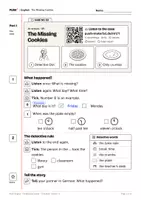 Vorschau - Arbeitsblätter - Englisch Hörverstehen Klasse 4: Hör-Krimi „The Missing Cookies“ mit Audio - Seite 2