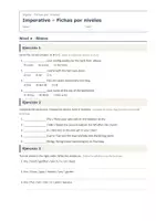Vista previa - Hojas de trabajo - Imperative – Fichas por niveles de inglés 1º ESO - página 1
