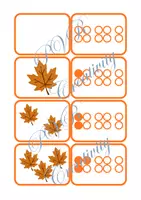 Voorbeeld - getalbeelden tot 6 oefenen - herfst - Voorblad