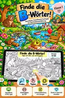 Vorschau - Arbeitsblätter - Finde die B-Wörter! Interaktives Smartboard Suchspiel! - Deckblatt