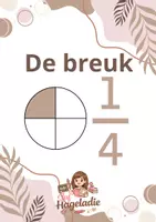 Voorbeeld - Juf Hageladie_werkboek breuk 1/4 - Voorblad