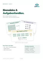 Vorschau - Arbeitsblätter - Einmaleins & Aufgabenfamilien · Mathematik 3-5 - Deckblatt