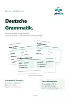 Vorschau - Poster - Deutsche Grammatik – Lernplakate fur die Sekundarstufe - Deckblatt