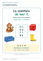 Vista previa - Hojas de trabajo - Aprender a leer 2: sílabas N D F B - Portada