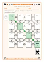 Vorschau - Arbeitsblätter - Halloween Bruchdivision Labyrinth: Brüche dividieren & Kehrwertrechnung in 3 Niveaustufen (Klasse 5–7) - Seite 2