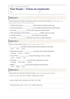 Vista previa - Hojas de trabajo - Past Simple – Fichas de ampliación de inglés 2º ESO - página 1