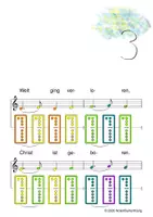 Vorschau - Arbeitsblätter - (B) O du fröhliche - Singen, Klangröhren, Glockenspiel, Blockflöte / Kinderlieder - Spielend leichter Einstieg für Anfänger / Bunte Noten Rainbow B - Seite 2