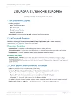 anteprima - Esercizi - L'Europa e l'Unione Europea: Schema + Scheda Operativa - Pagina di copertina