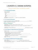 anteprima - Esercizi - L'Europa e l'Unione Europea: Schema + Scheda Operativa - Pagina 3