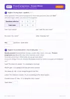 Vorschau - Arbeitsblätter - Present progressive – Escape-Rätsel Klasse 5 - Seite 3